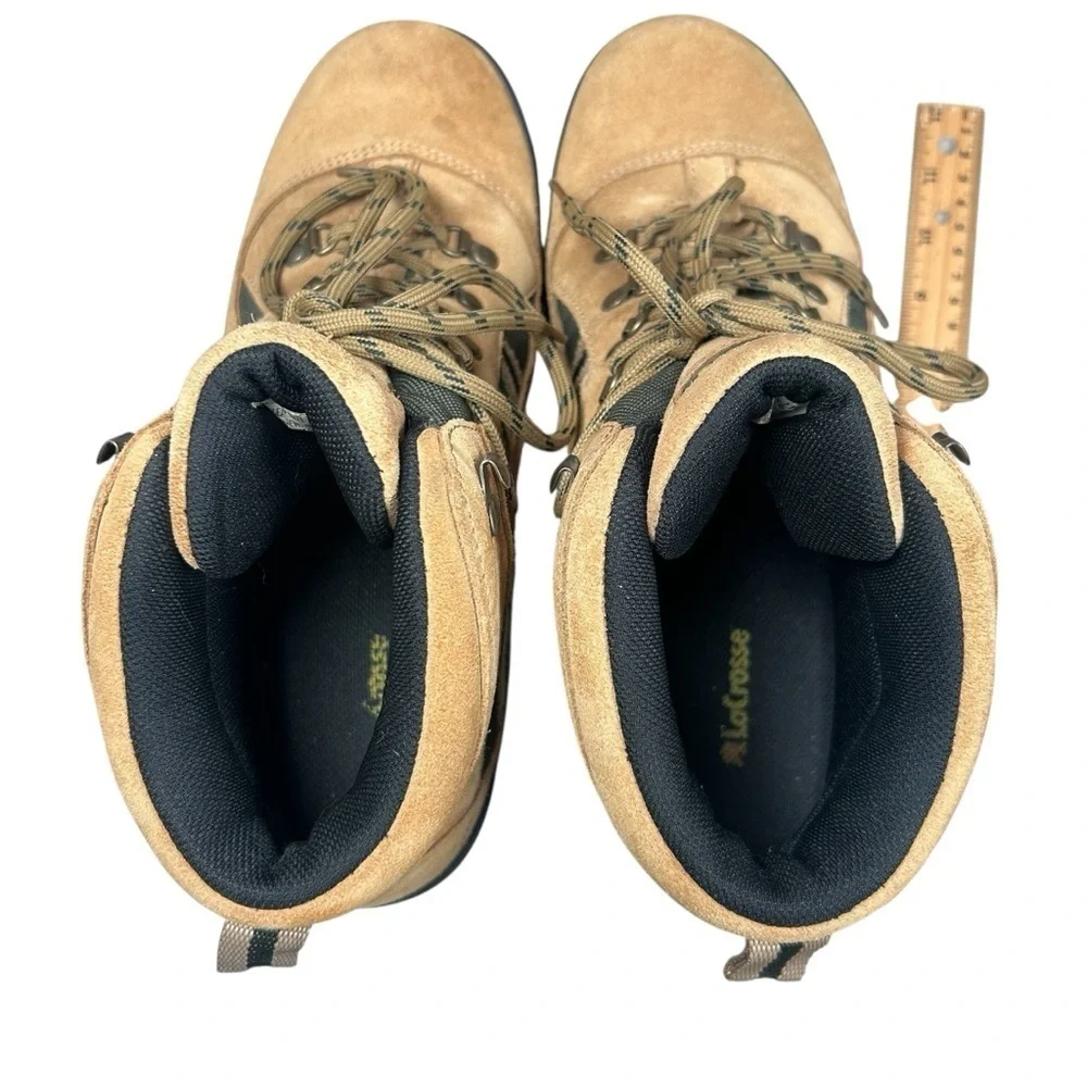 LaCrosse 7610 Vintage Suede Hiking Boots Tan Brown Men's Size 11W